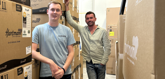 Martijn & Tim van STAYATHOME en HartmanOnderdelen.nl