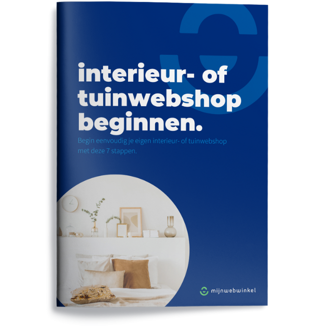 Mock-up gids interieur- of tuinwebshop beginnen