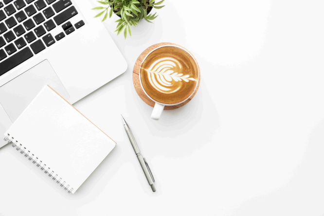 Koffie & laptop